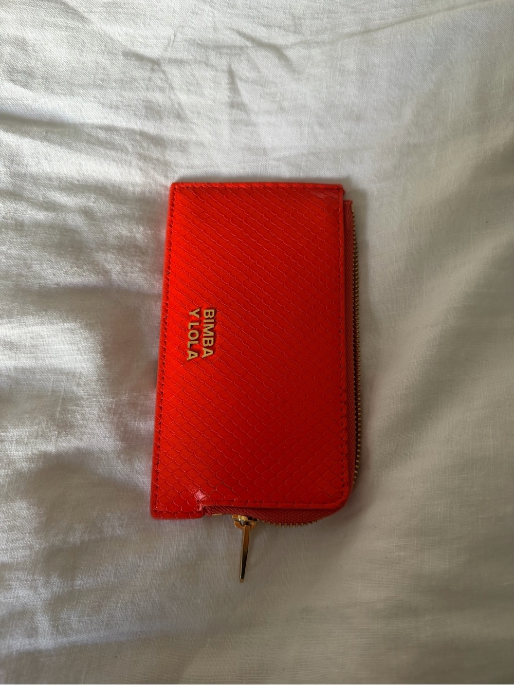 Bimba y Lola Red Zip Card & Key Holder